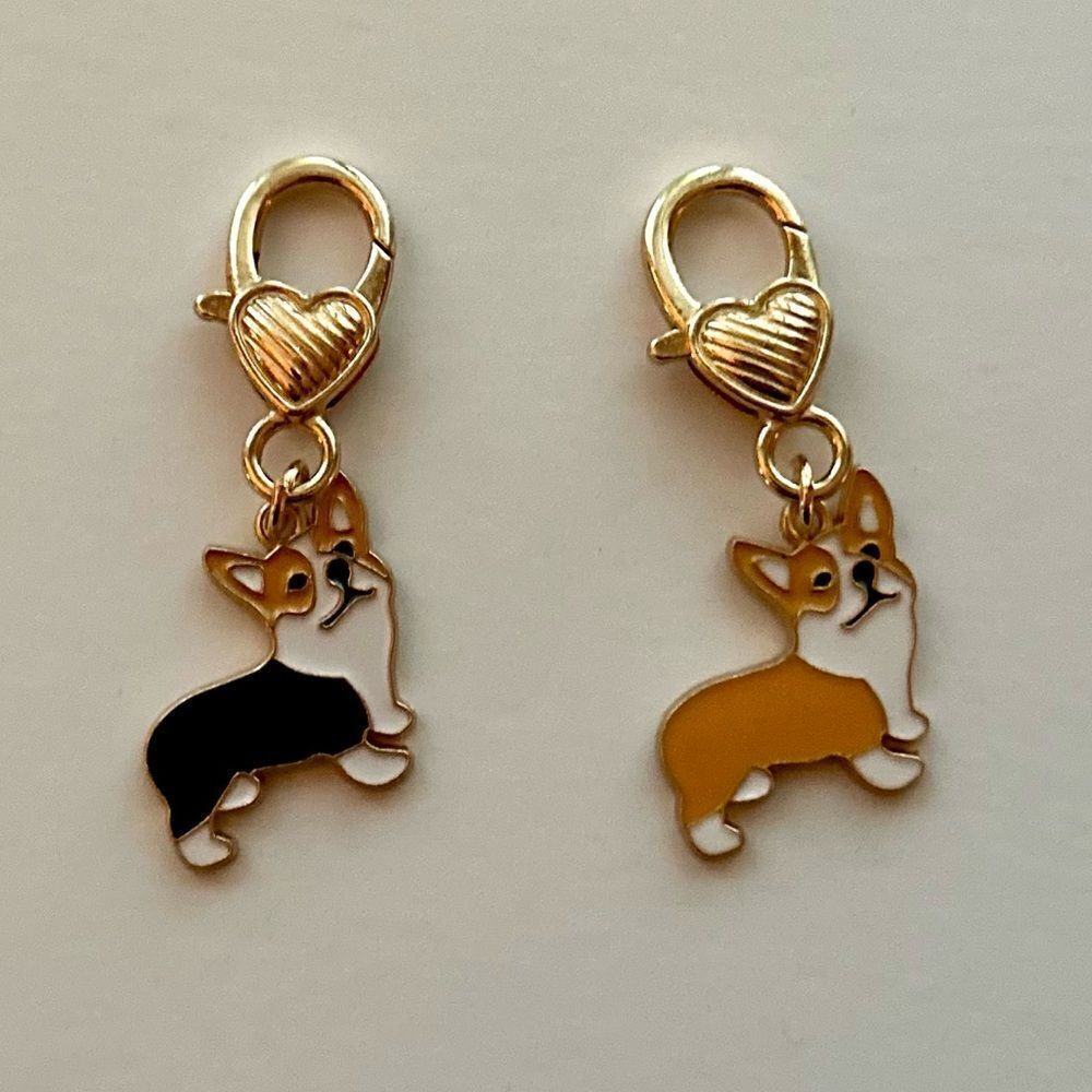 Corgi Keychain / Zipper Pull - 2 Keychains